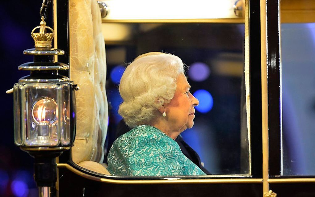 Queen Elizabeth II arriveert in Windsor, waar ze haar 90ste verjaardag viert. Beeld EPA