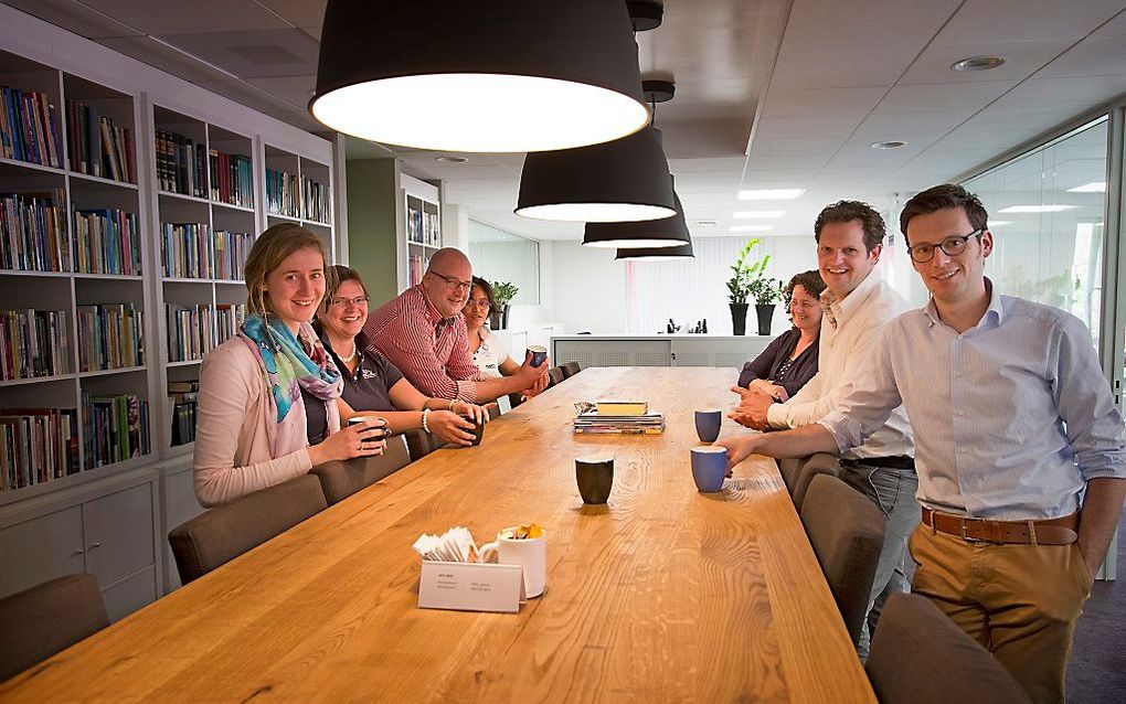 Het gebouw van het Centraal Bureau van de Gereformeerde Gemeenten (CBGG), waar onder meer de JBGG is gevestigd. Beeld RD, Henk Visscher