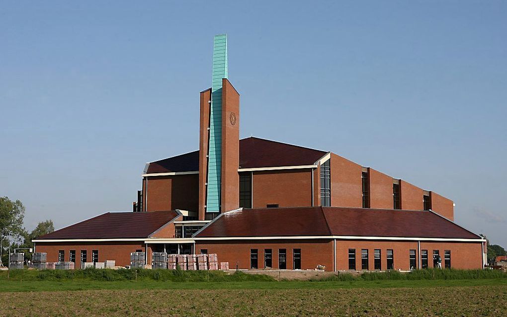 De bijeenkomst van Febe werd gehouden in de Adullamkerk van de gereformeerde gemeente in Barneveld-Zuid. beeld RD, Anton Dommerholt