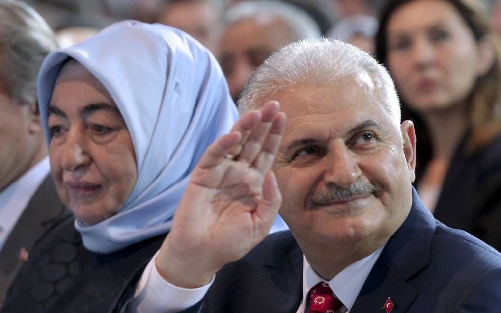 De nieuwe Turkse premier Yildirim. beeld AFP, Riza Ozel