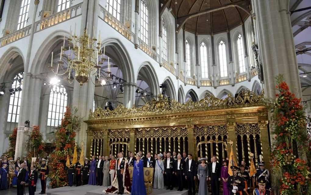 APELDOORN. Het koorhek van de Nieuwe Kerk in Amsterdam is door de inhuldigingsplechtigheid het bekendste koorhek van Nederland.   beeld ANP, Robin Utrecht