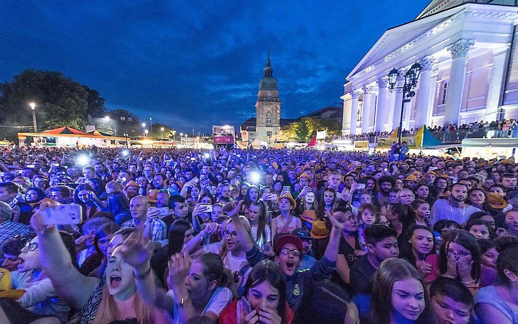 Schlossgrabenfest in Darmstadt. beeld AFP