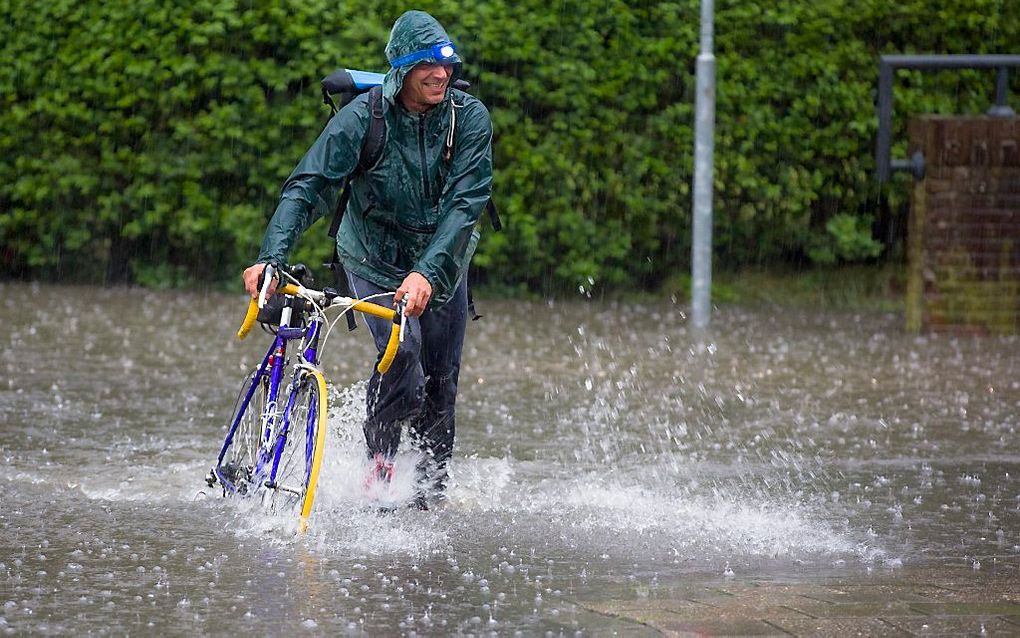 Regen, vorige week. beeld ANP