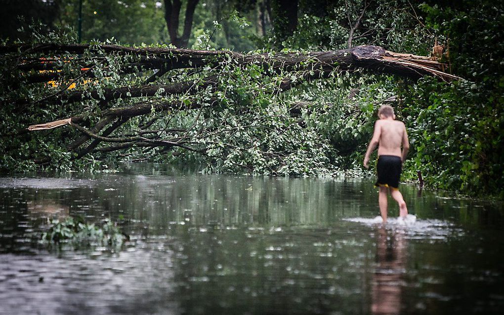 Noodweer heeft in het zuidoosten van het land voor vele tientallen miljoenen euro’s schade aangericht. beeld ANP