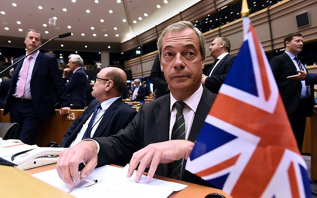 Farage. beeld AFP