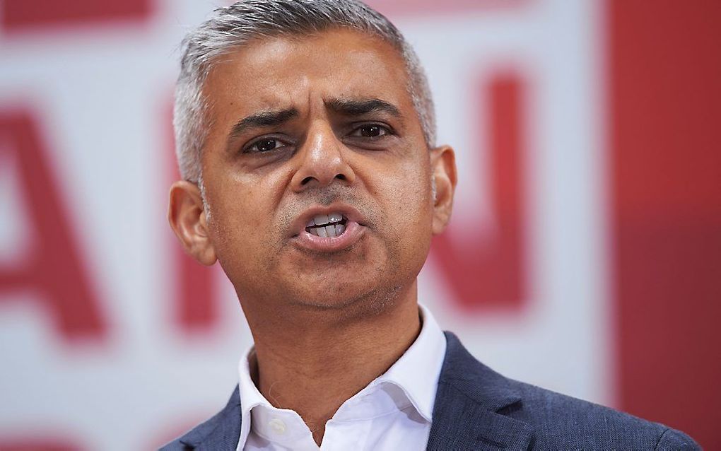 De burgemeester van Londen, Sadiq Khan. beeld AFP