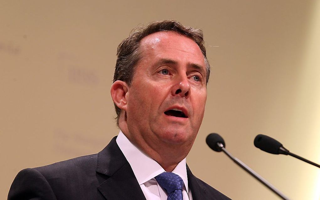 Liam Fox. beeld EPA