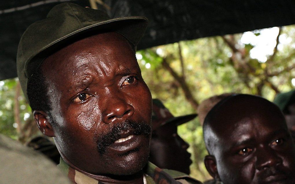 Joseph Kony, leider van het Ugandese Verzetsleger van de Heer.   Foto EPA