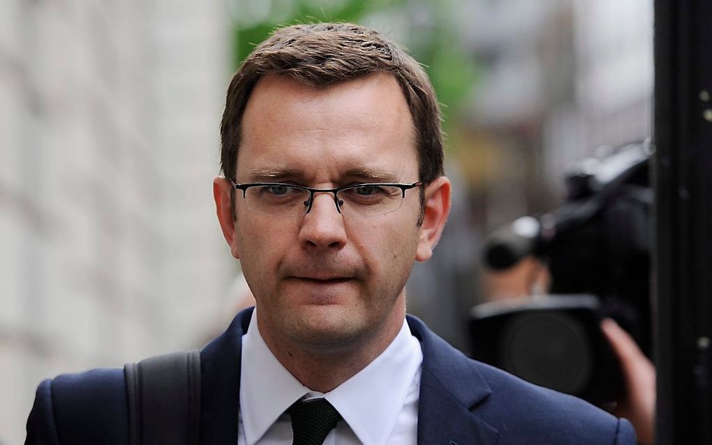 Voormalig woordvoerder van premier Cameron, Andy Coulson.  Foto EPA