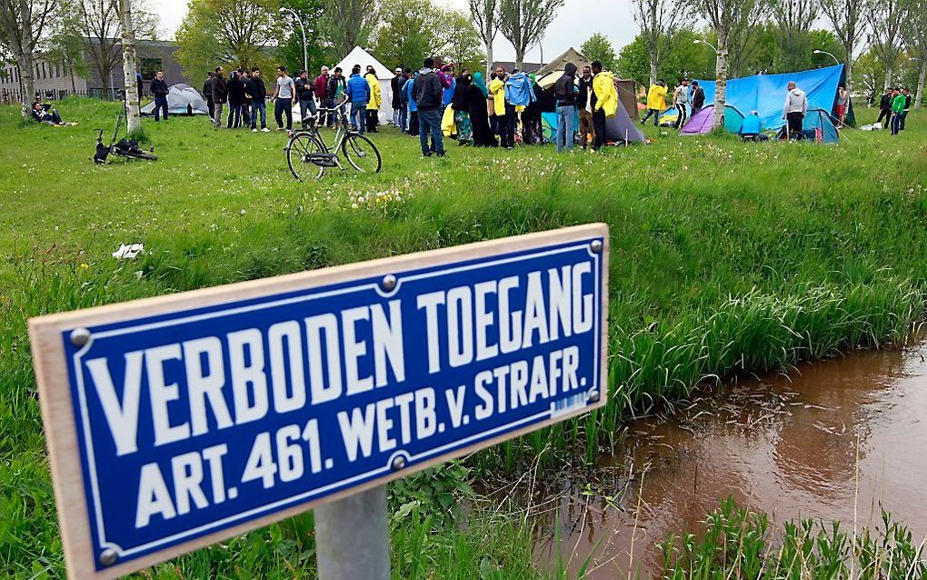 Tentenkamp bij Ter Apel. Foto ANP