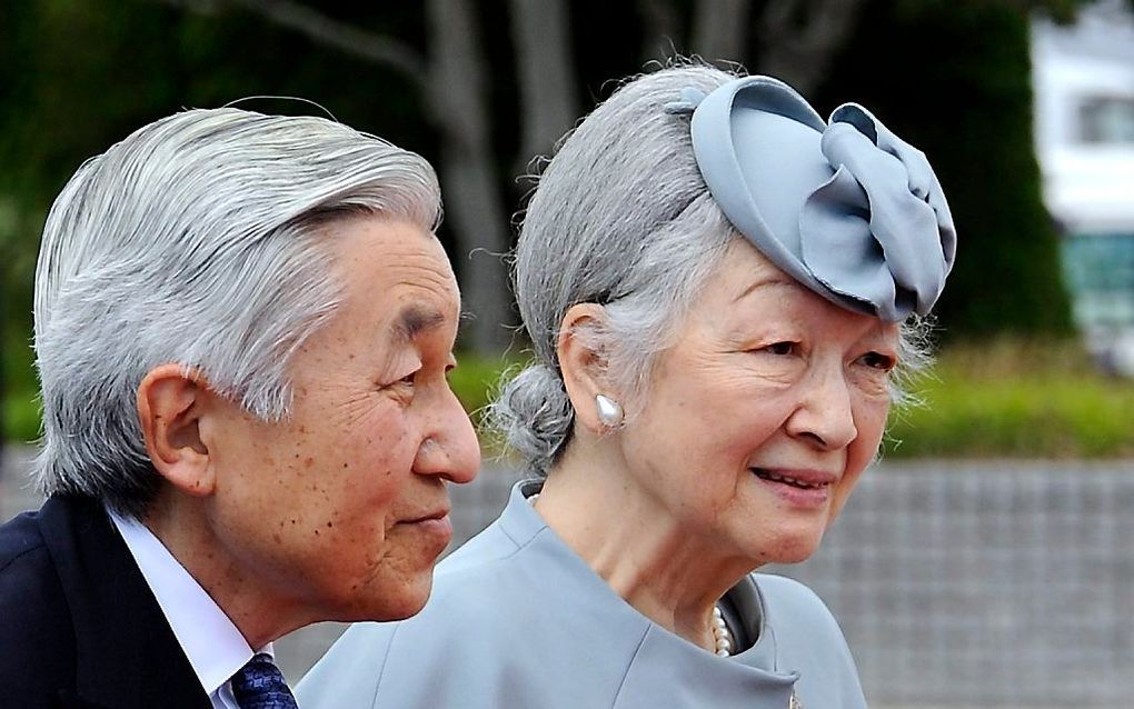 Keizer Akihito en keizerin Michiko. Foto EPA