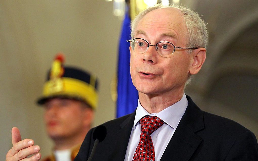 EU-president Van Rompuy.   Foto EPA