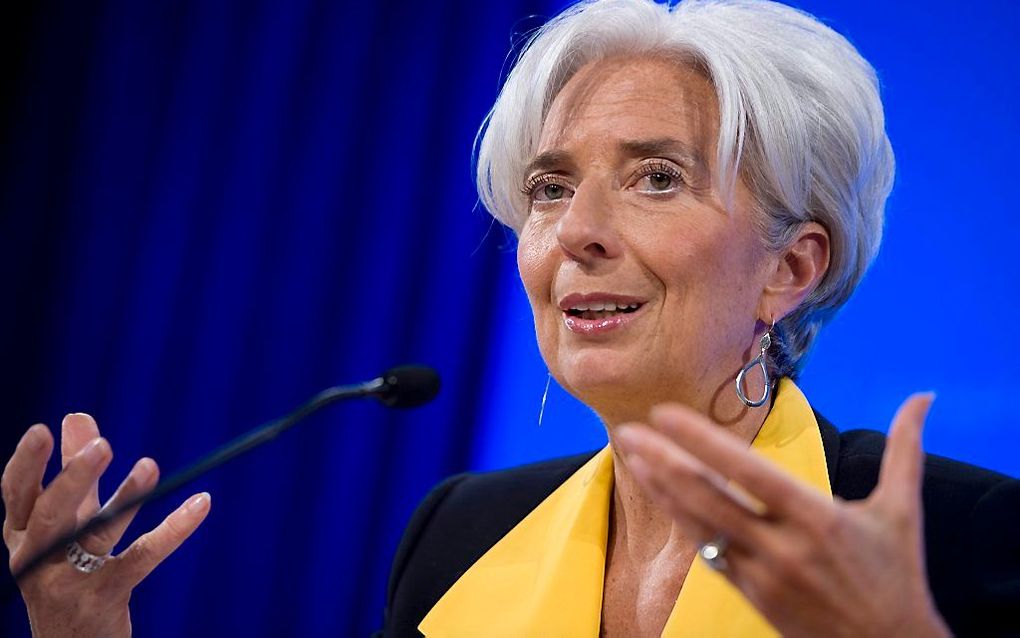 Hoofd IMF Christine Lagarde.   Foto EPA