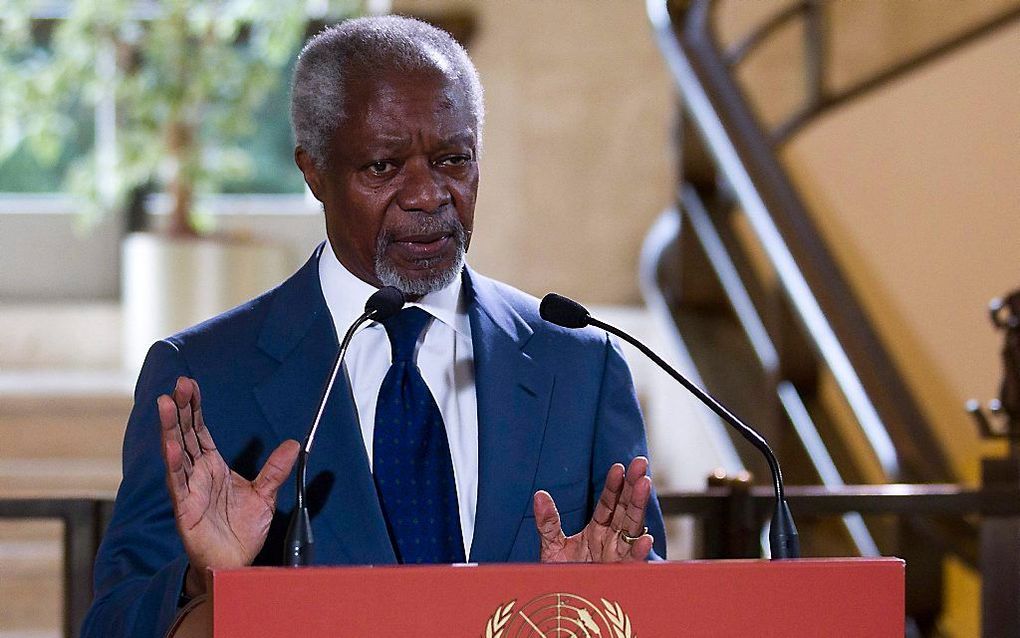 VN-gezant voor Syrië, Kofi Annan.  Foto EPA