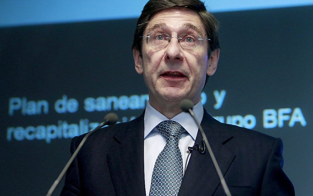 President van de Spaanse bank Bankia, Jose Ignacio Goirigolzarri.   Foto EPA