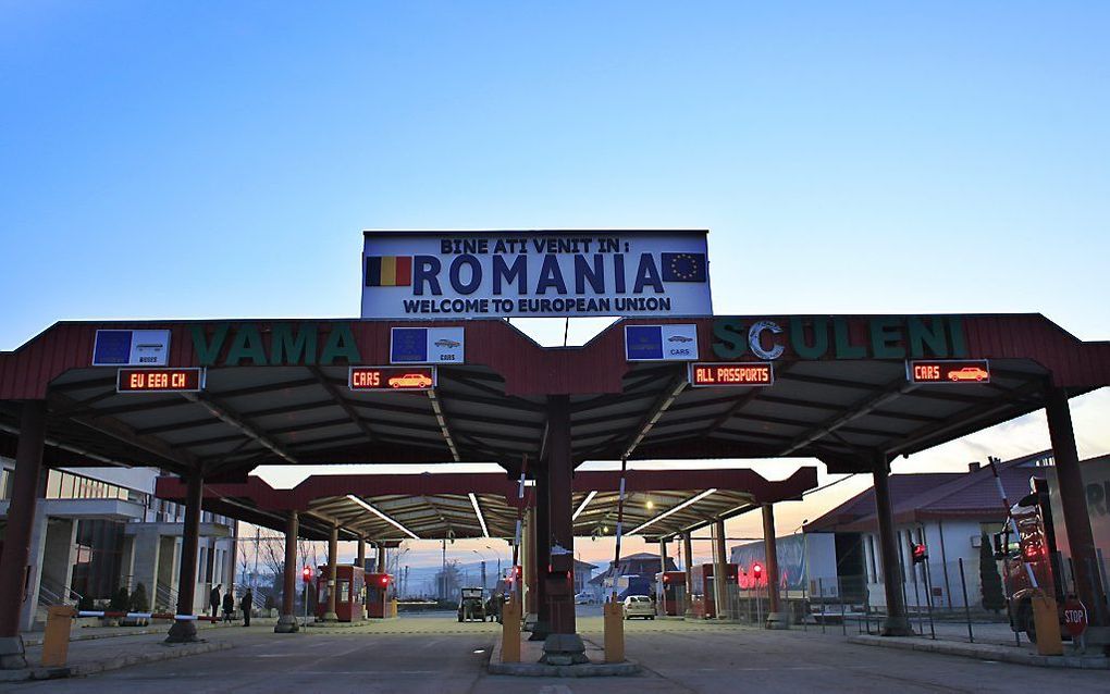 Grensovergang bij Roemenië. Foto EPA