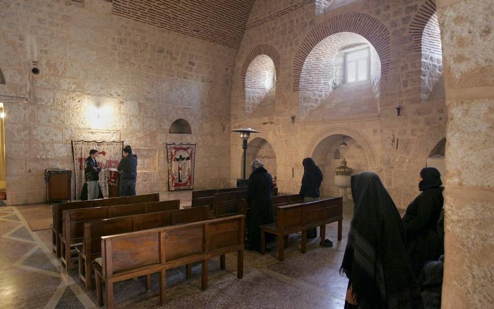 Syrisch-orthodoxe christenen in het zuidoosten van Turkije. Nog niet één procent van de bevolking in Turkije is christelijk. Vierhonderd jaar geleden was er eerder sprake van een christelijke meerderheid. Foto RD, Anton Dommerholt