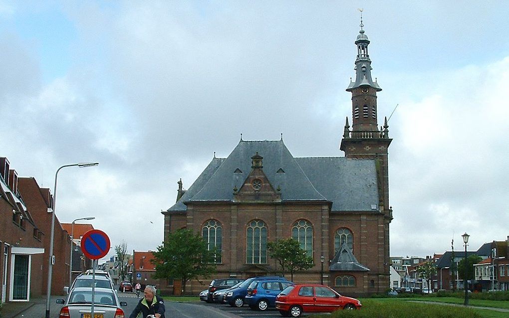 De Nieuwe Kerk aan de Voorstraat in Katwijk. „Heuu, domineeeee.” Foto Wikimedia/Christiaan Oudshoorn