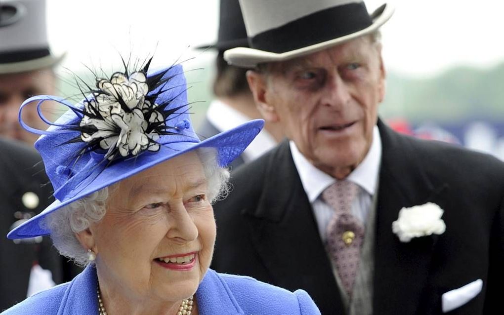 Koningin Elizabeth en haar echtgenoot prins Philip. Foto EPA