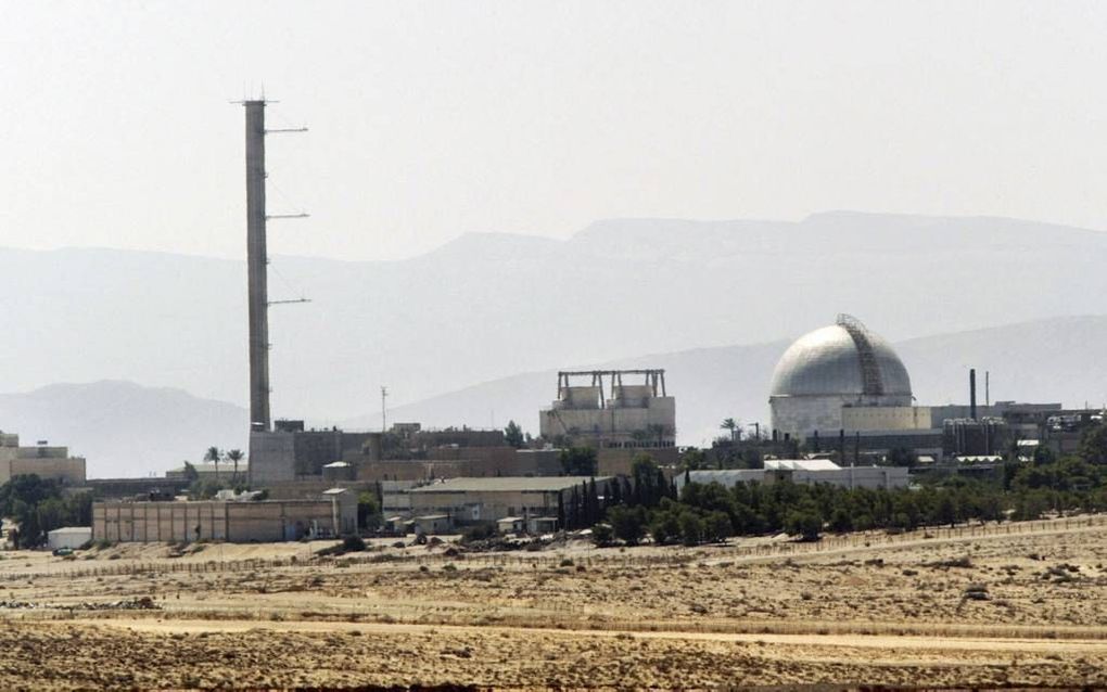 In Dimona, in het hart van de Negevwoestijn, bevindt zich het grootste deel van Israëls nucleaire industrie. Daar zijn vermoedelijk ook de atoomwapens van de Joodse staat geproduceerd. Foto AFP