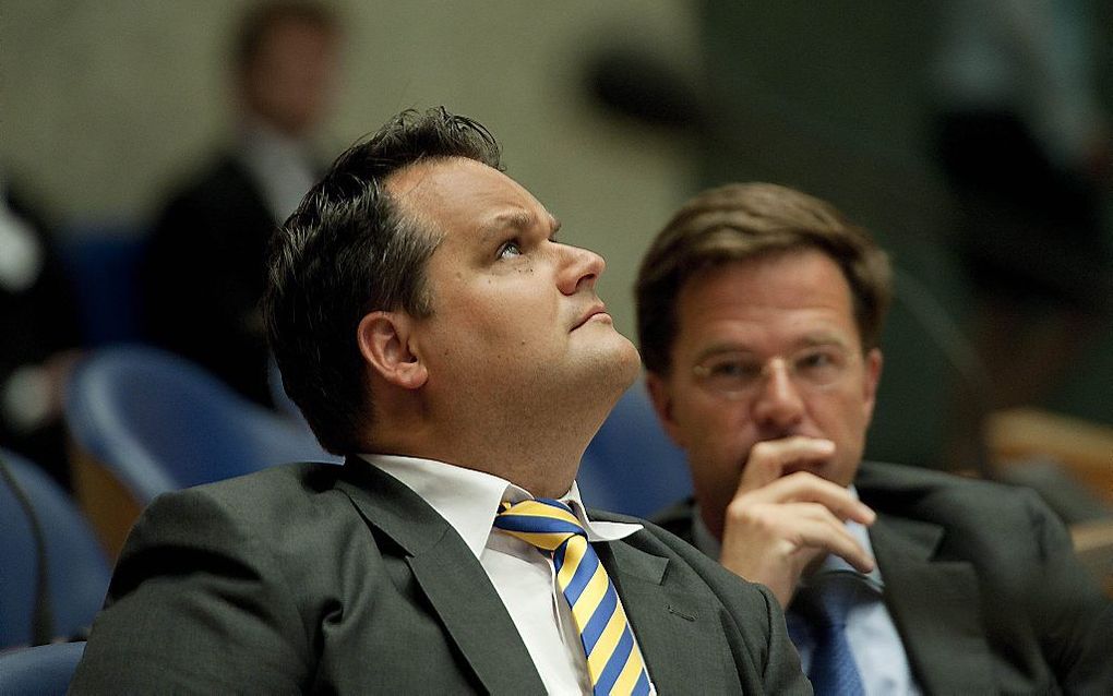 De Jager en Rutte. Foto ANP