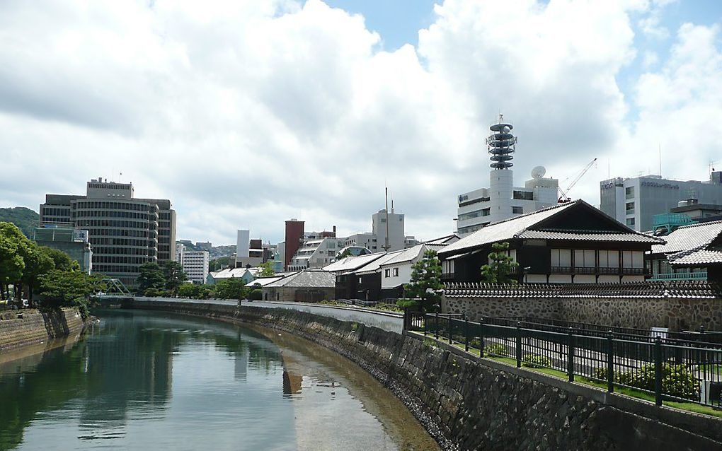 Het eiland Dejima in 2010. Foto Wikimedia