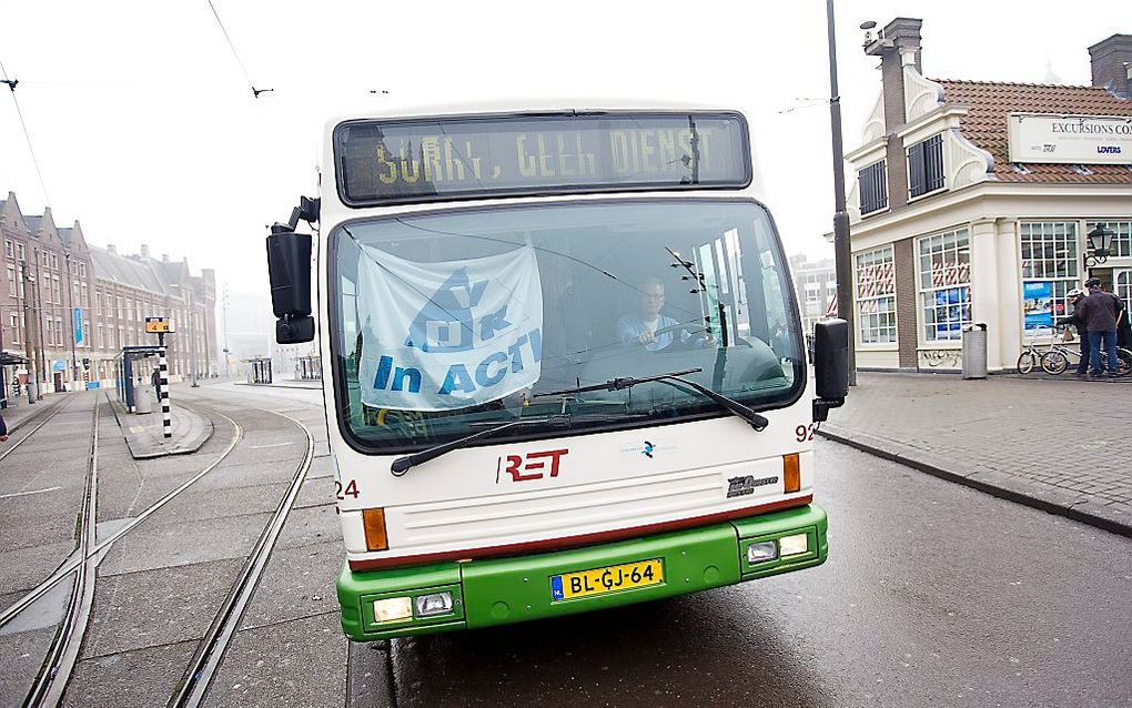 RET-bus Amsterdam.   Foto ANP