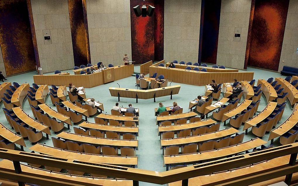 Tweede Kamer tijdens het zorgdebat. Foto ANP