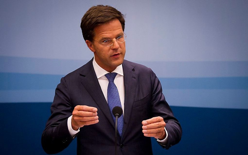 Premier Rutte.  Foto ANP