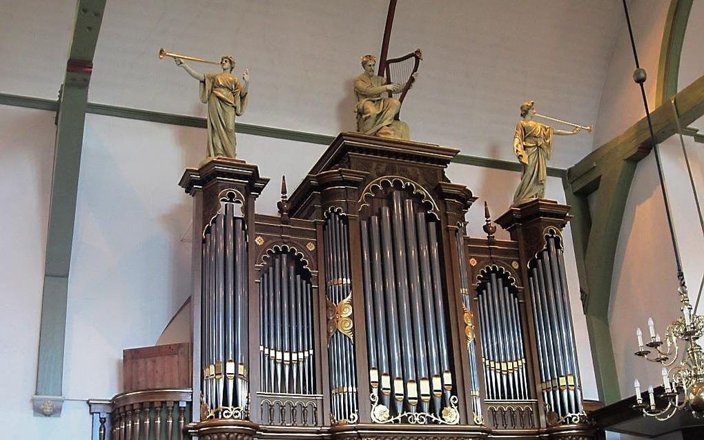 Het orgel in de Oude Kerk van Huizen. Foto hervormde gemeente Huizen