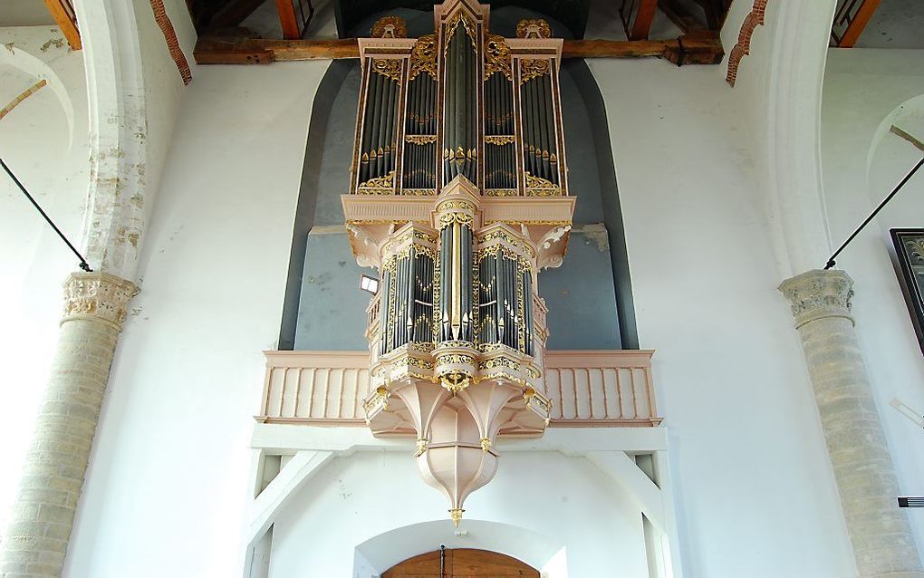 Het Van Vulpenorgel in de Grote Kerk van Brouwershaven. Foto Marien Stouten