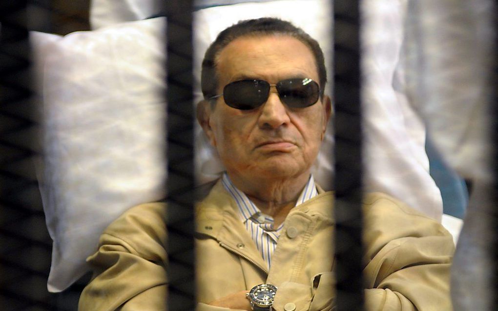 Oud-president Mubarak.  Foto EPA