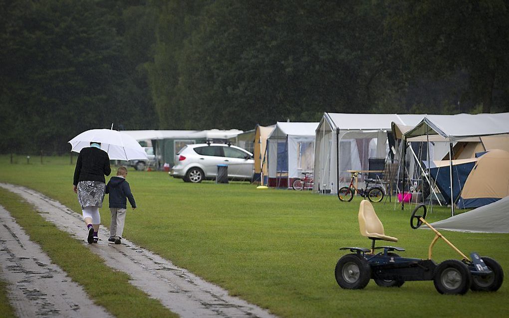 Camping 't Boerenerf in Woudenberg.  Foto ANP