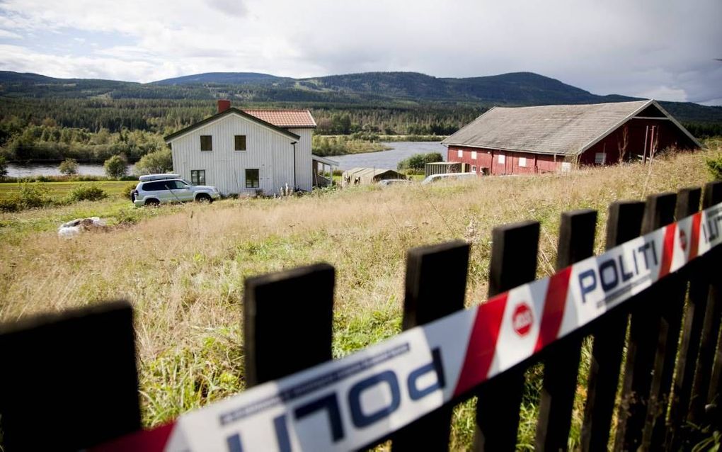 De boerderij in Aasta, waar Breivik zijn plannen minutieus voorbereidde. Foto EPA