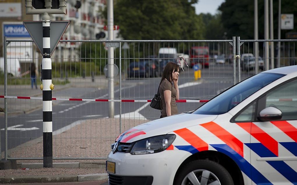 Het afgezette gebied in Kanaleneiland. Foto ANP