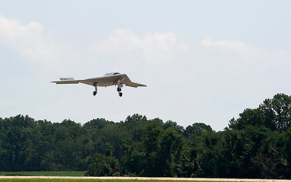 De X-47B in actie. Foto Northrop Grumman Corp.