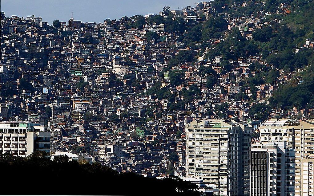 Sloppenwijk in Rio de Janeiro. Foto EPA