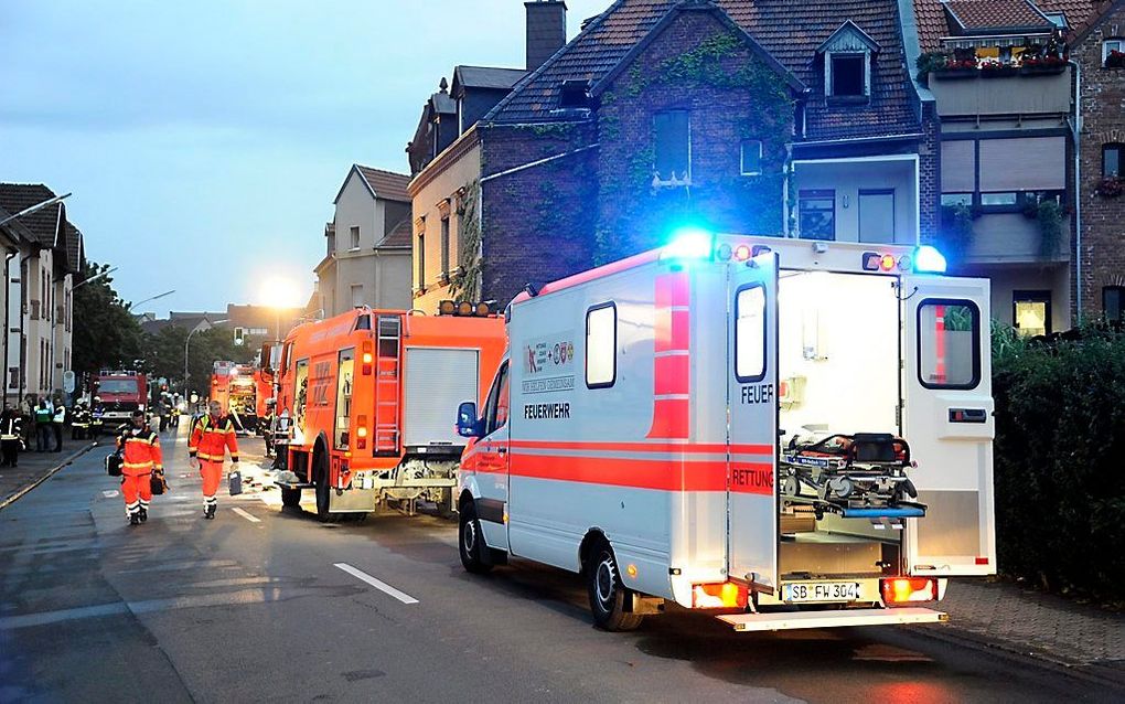 Kinderen omgekomen bij brand Saarbrücken. Foto EPA