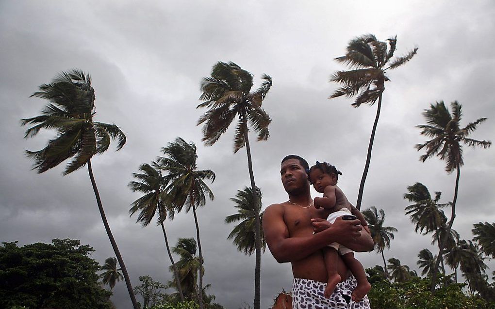 De inwoners van de zuidoostkust van Haïti bereiden zich voor op de komst van de tropische storm Isaac. Foto EPA