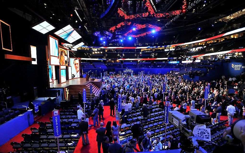 Start van de Republikeinse conventie in Florida. Foto EPA