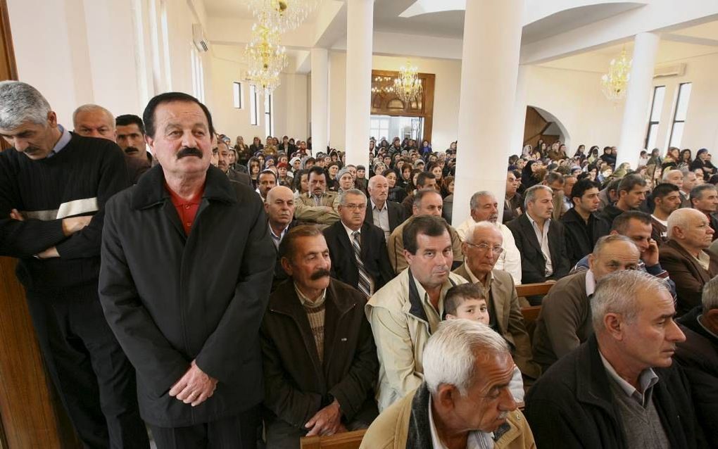 Kerkdienst in de Assyrische kerk in Duhok in Noord-Irak.             Foto RD, Anton Dommerholt