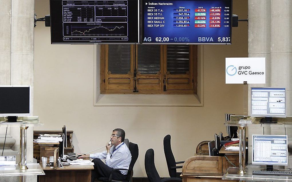 De beurs van Madrid. Foto EPA