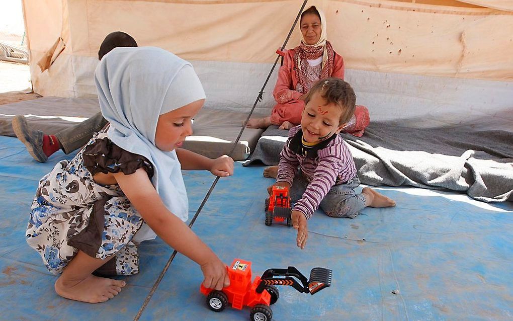 Syrische vluchtelingen. Foto EPA