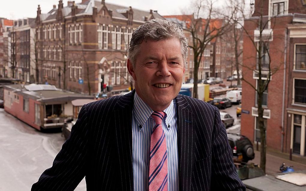 Dr. P. J. Visser, predikant van de Noorderkerk te Amsterdam. Foto André Dorst