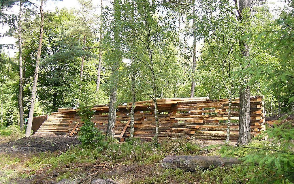 De nieuwe wildobservatiepost in natuurgebied de Loenermark. Foto Geldersch Landschap