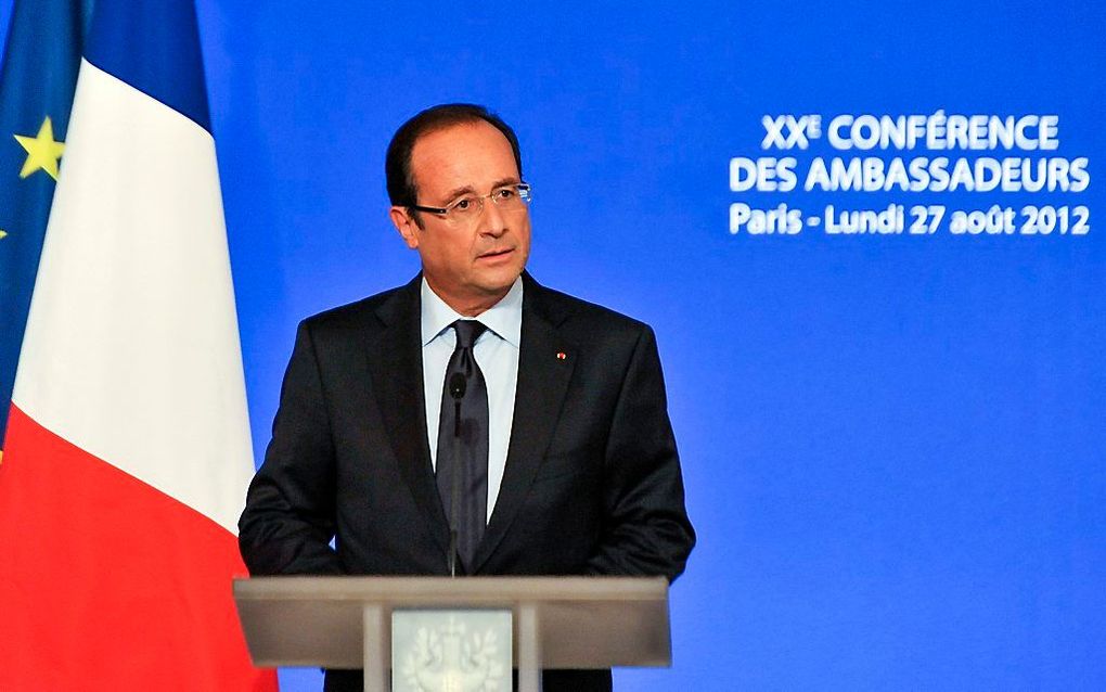 Franse president Hollande.  Foto EPA