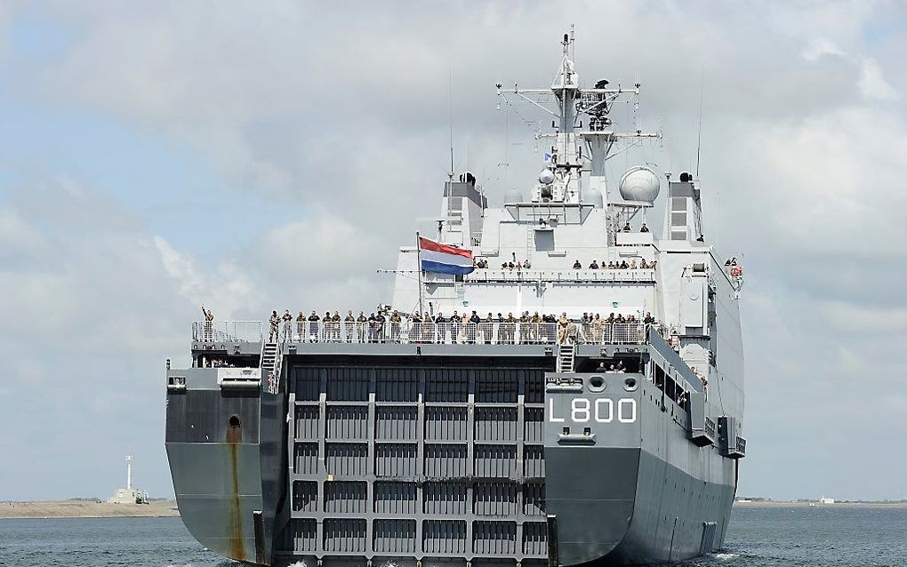 De Hr. Ms. Rotterdam.   Foto ANP