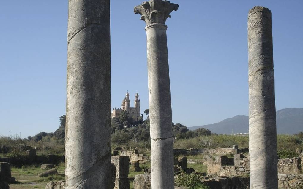 Ruïnes van de basiliek van Hippo Regius bij het huidige Annaba in Algerije, waar Augustinus ooit preekte als bisschop.  Foto EPA