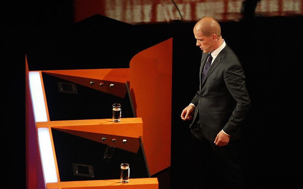 Diederik Samsom tijdens het Carre-debat van RTL4. Foto ANP