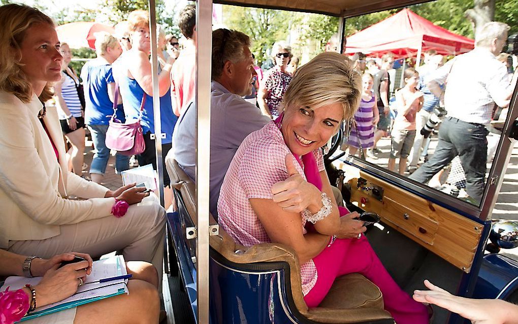 Prinses Laurentien op weg naar de prijsuitreiking. Foto ANP